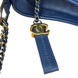 Chanel Navy Blue Leather Gabrielle Hobo Bag 2018