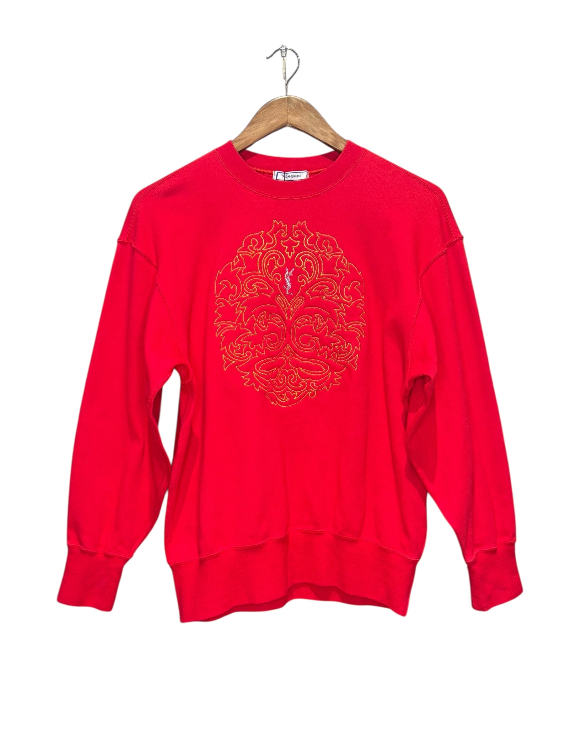 Yves Saint Laurent Vintage Embroidered Sweatshirt