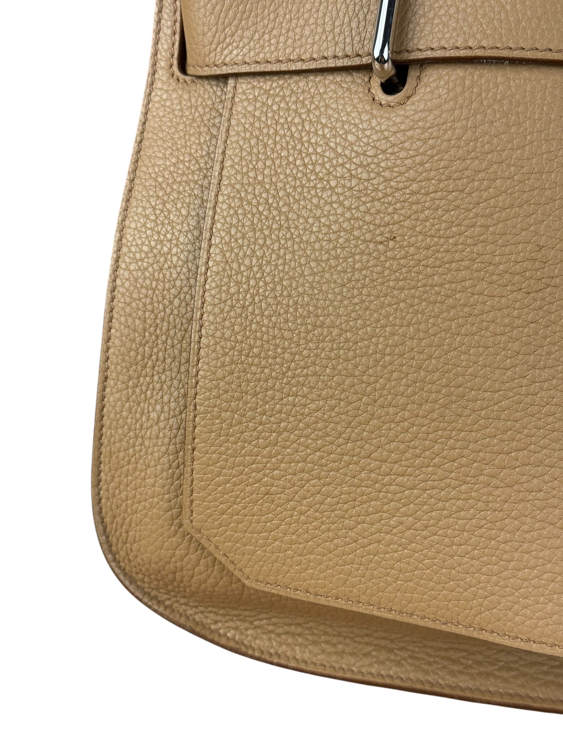 Hermes Jypsiere Tan Clemence Leather Shoulder Bag 2008