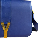 Saint Laurent Chyc Royal Blue Leather Crossbody