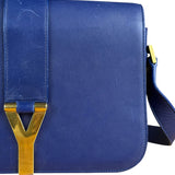 Saint Laurent Chyc Royal Blue Leather Crossbody