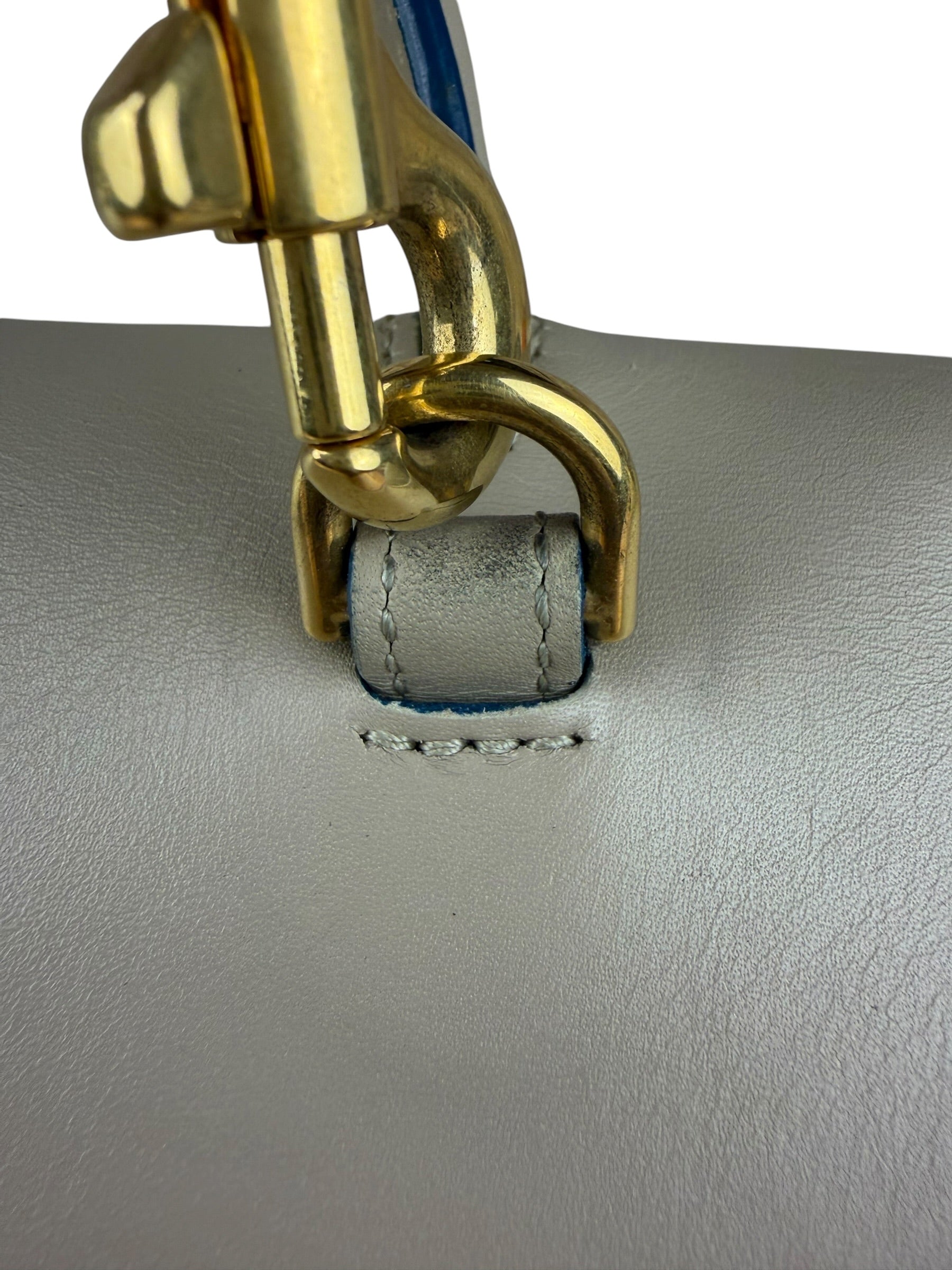 Celine Beige Leather Belt Two Way Bag