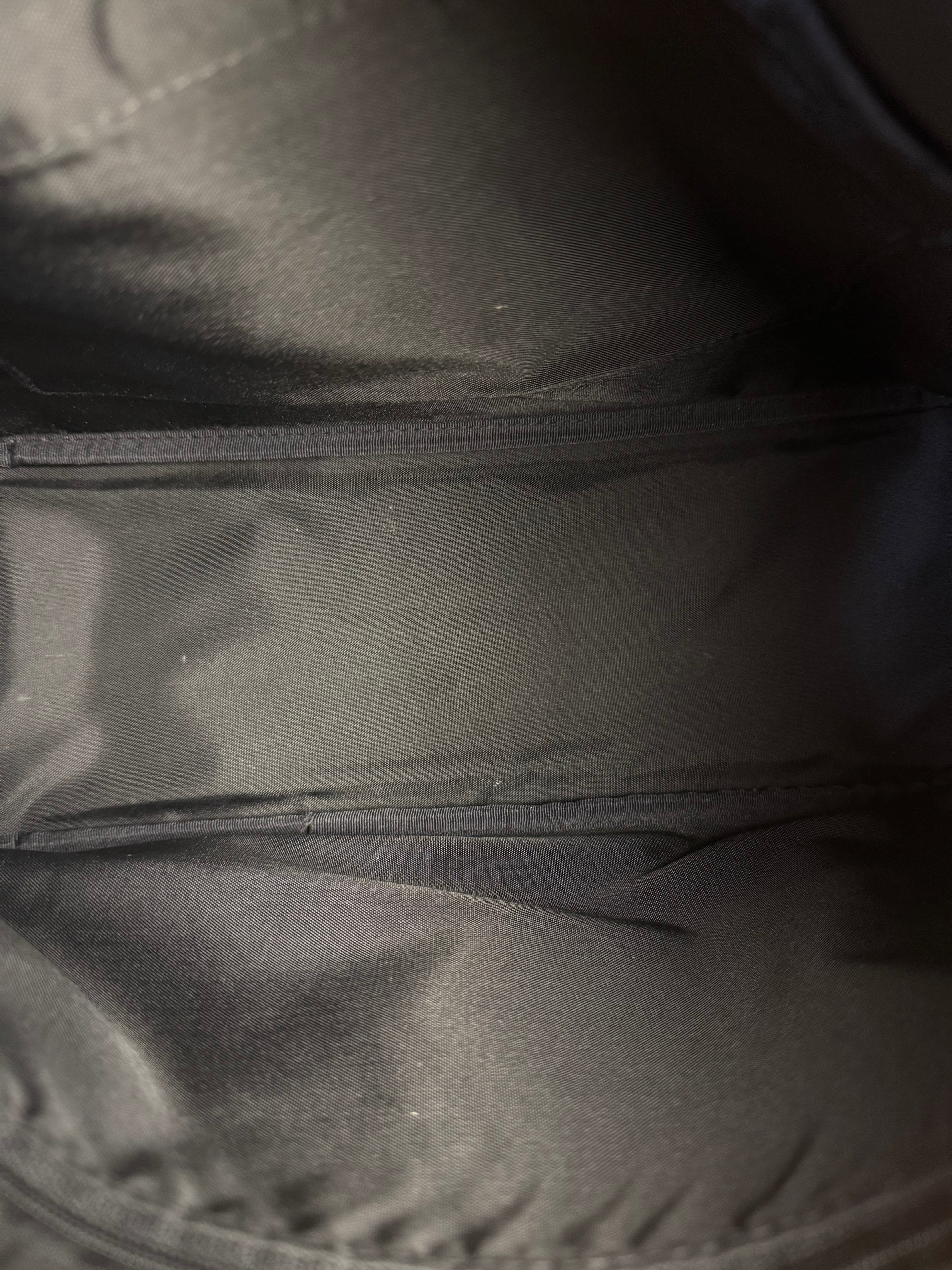 Burberry Nylon Check-Trimmed Shoulder Bag