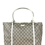 Gucci GG Joy Coated Canvas Tote Bag White/Beige
