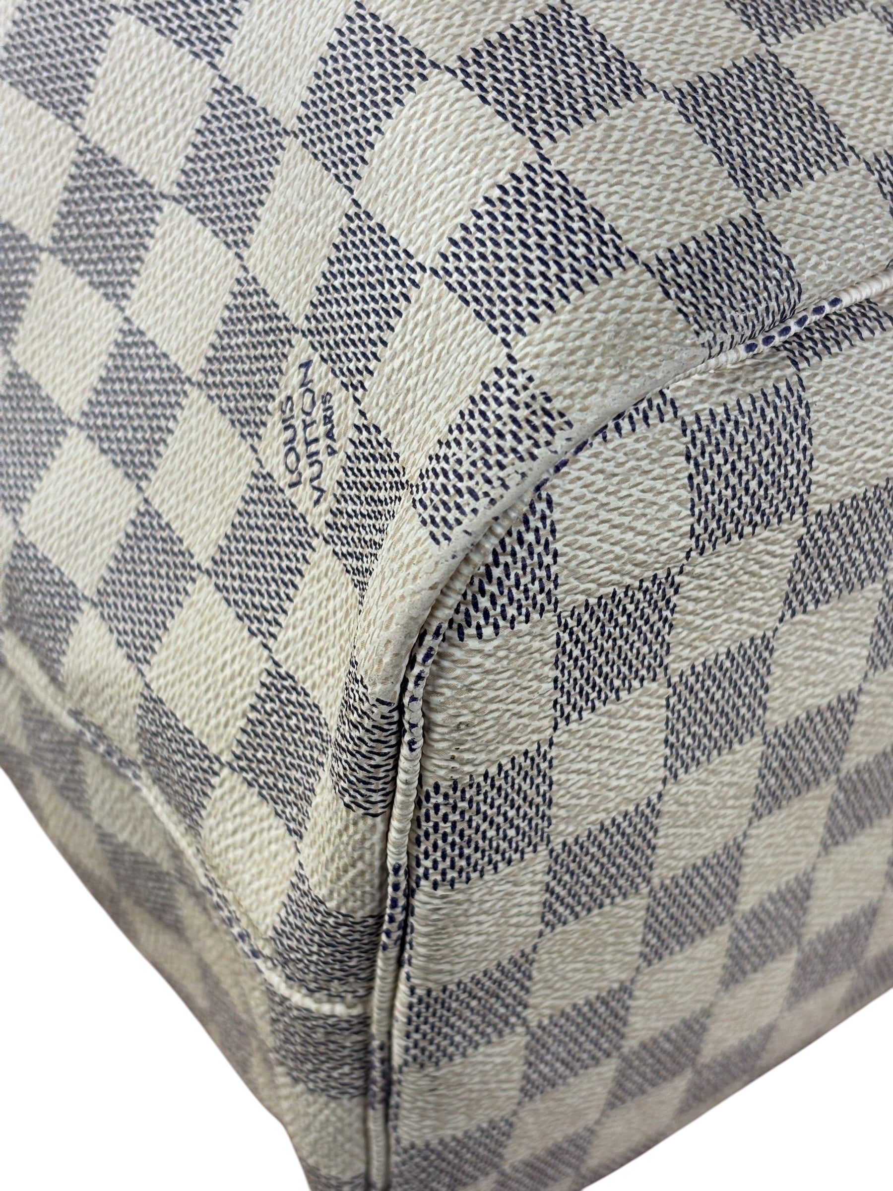 Louis Vuitton Damier Azur Neverfull Shoulder Bag GM