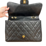 Chanel Black Caviar Leather Single Flap Bag '04