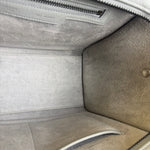 Celine Grey Pebbled Leather Luggage Micro Tote