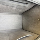 Celine Grey Pebbled Leather Luggage Micro Tote