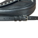 Saint Laurent Black Leather Y Studded Flap Crossbody