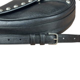Saint Laurent Black Leather Y Studded Flap Crossbody