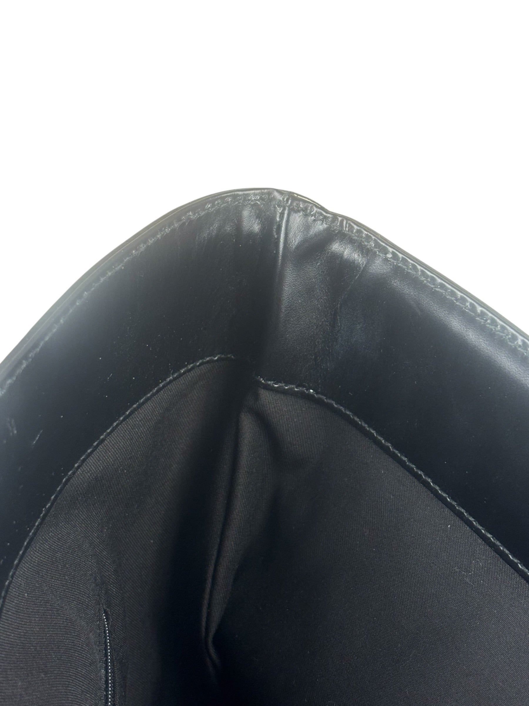 Gucci GG Black Canvas Capri Chain Tote Bag