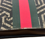 Gucci Beige/Black GG Caleido Web Zip Crossbody Bag
