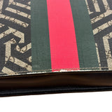 Gucci Beige/Black GG Caleido Web Zip Crossbody Bag