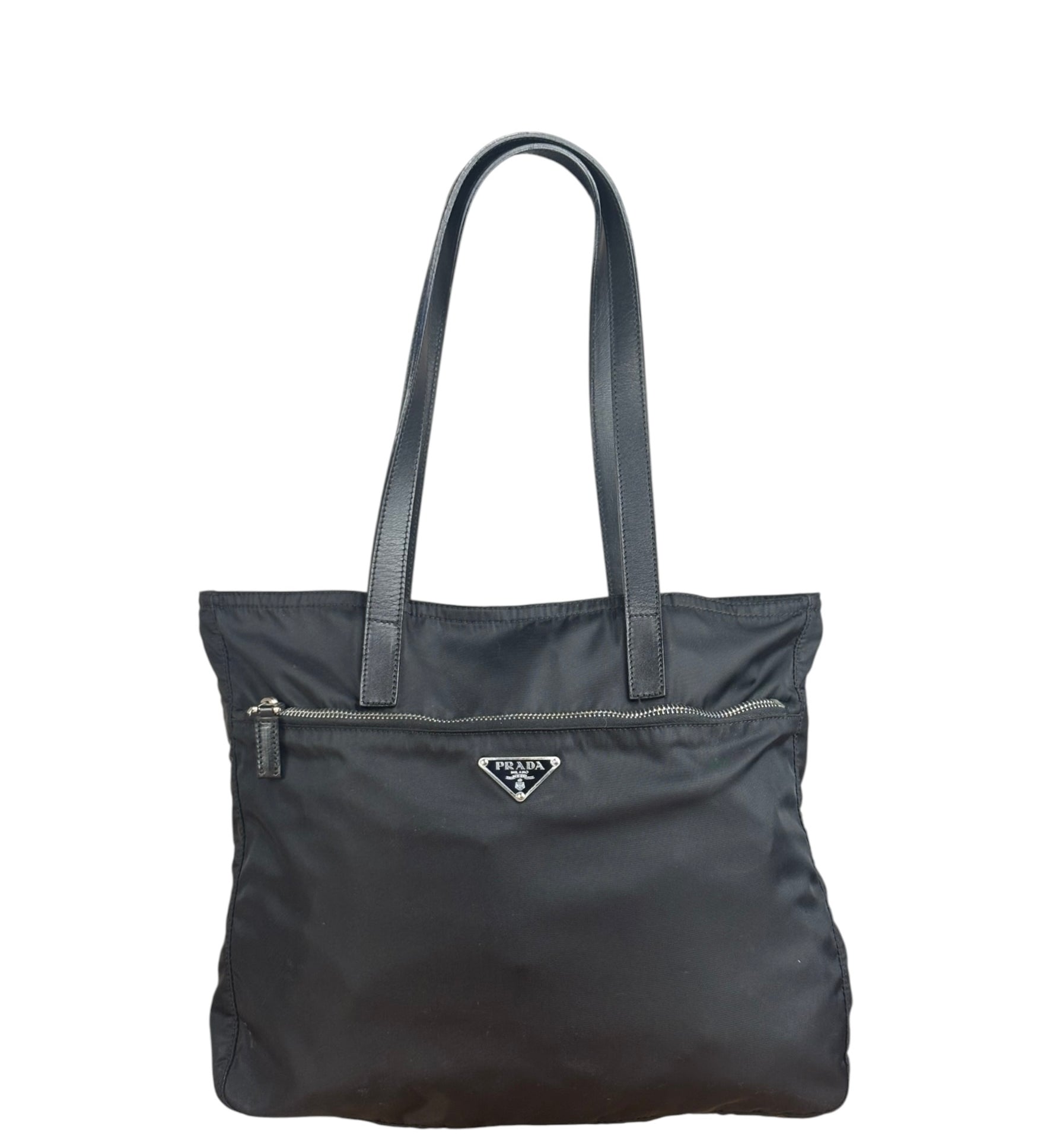 Prada Black Nylon Tote Bag