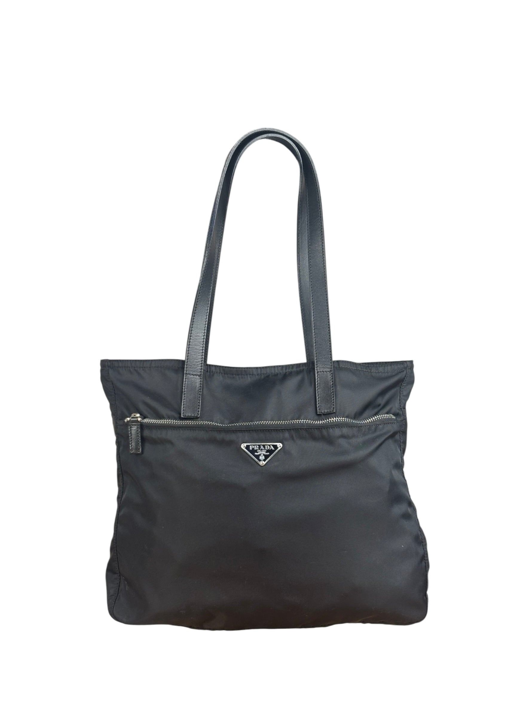 Prada Black Nylon Tote Bag