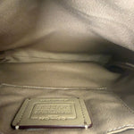 Coach Beige Leather Canvas Rowan File Crossbody Bag