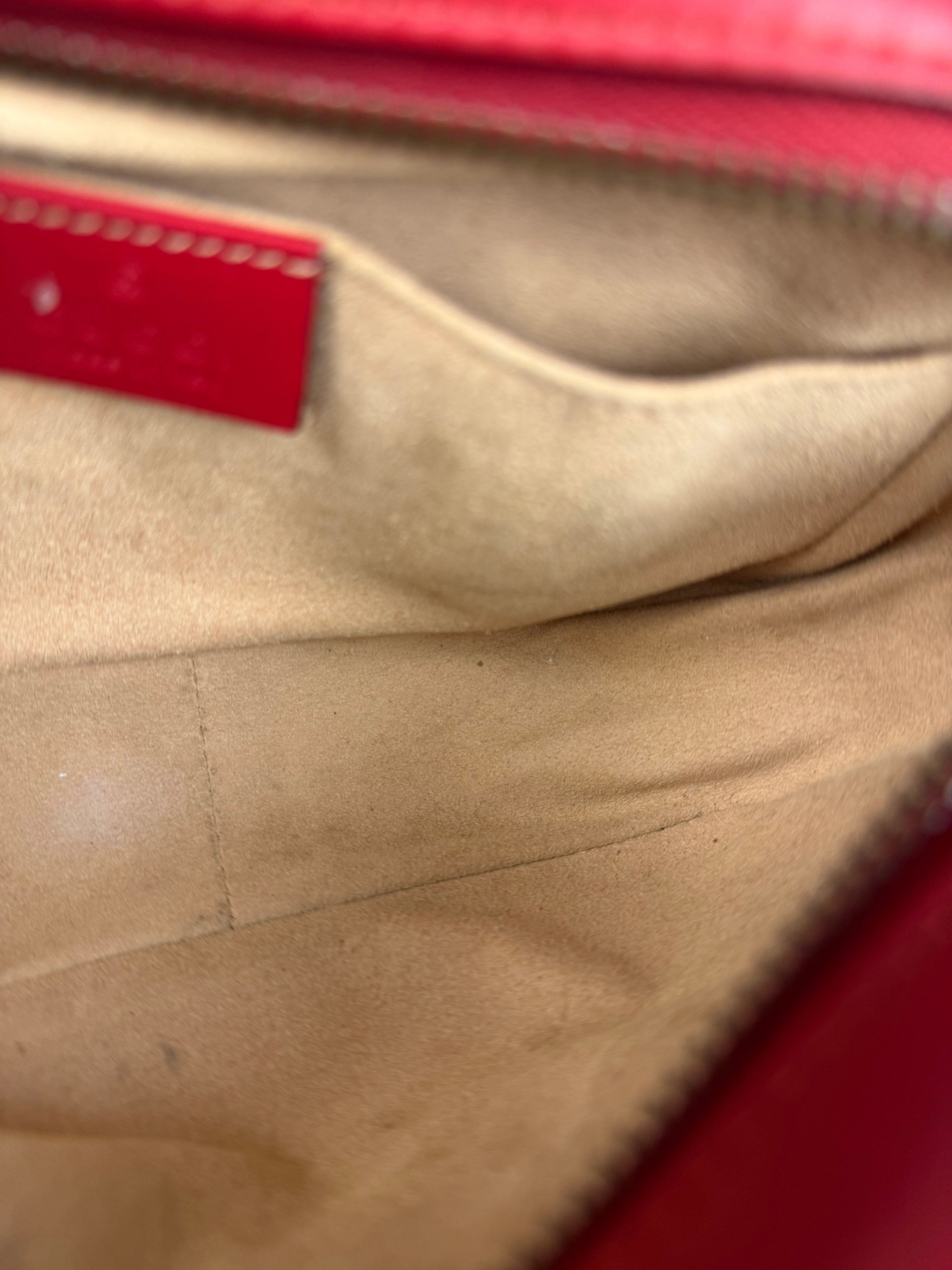 Gucci Leather GG Red Marmont Crossbody