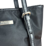 Burberry Vintage Blue Label Nylon Bucket Tote Bag