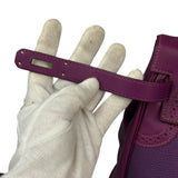 Hermes Kelly 35 Purple Ghillies Swift Togo Leather Handbag 2015