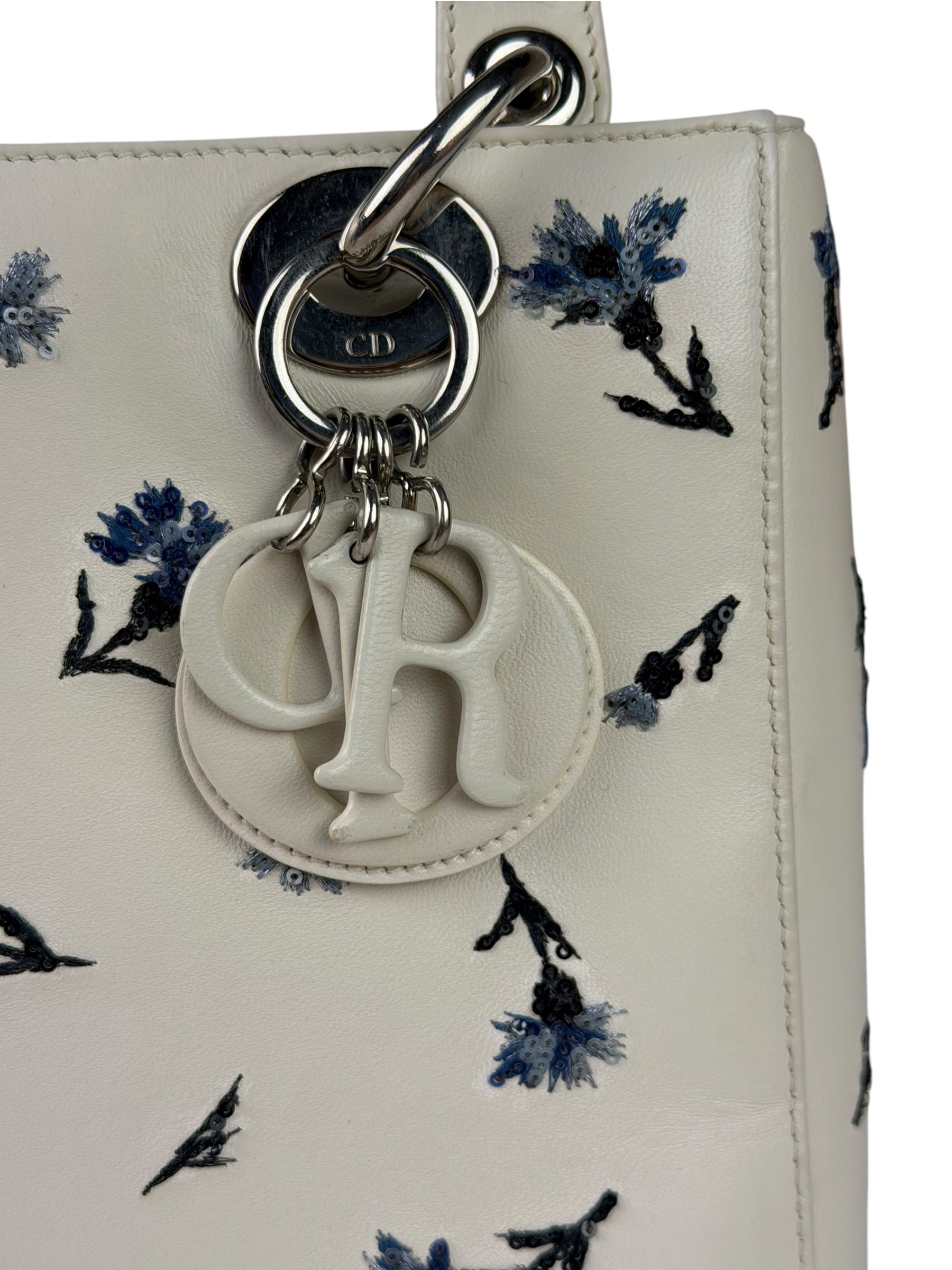 Christian Dior Medium Sequin Embroidered Lady Dior