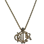 Christian Dior Vintage Interlocking Monogram Pendant Necklaces