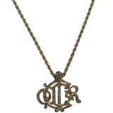 Christian Dior Vintage Interlocking Monogram Pendant Necklaces