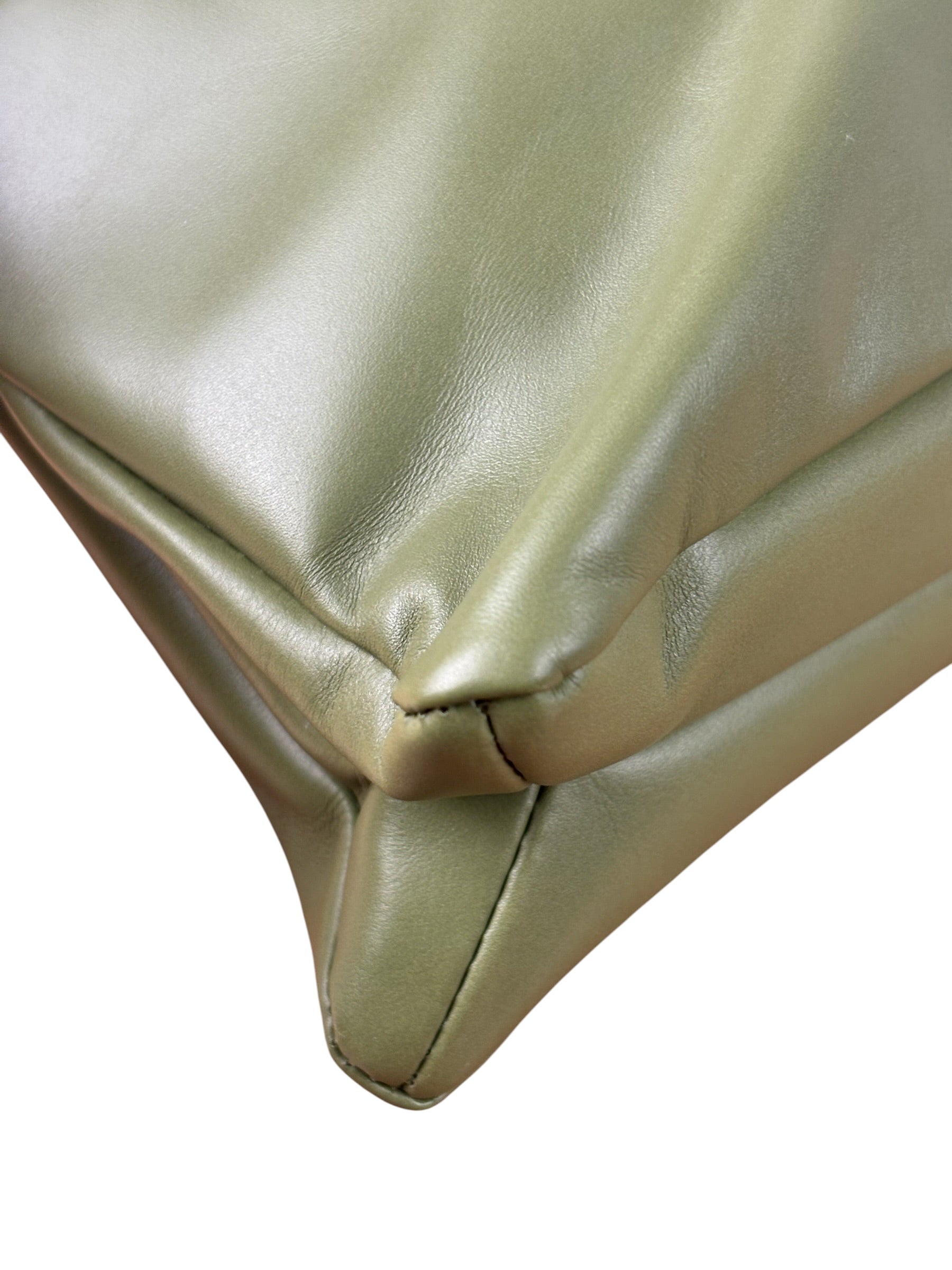 Bottega Veneta Baby Liberta Green Leather Shoulder Bag