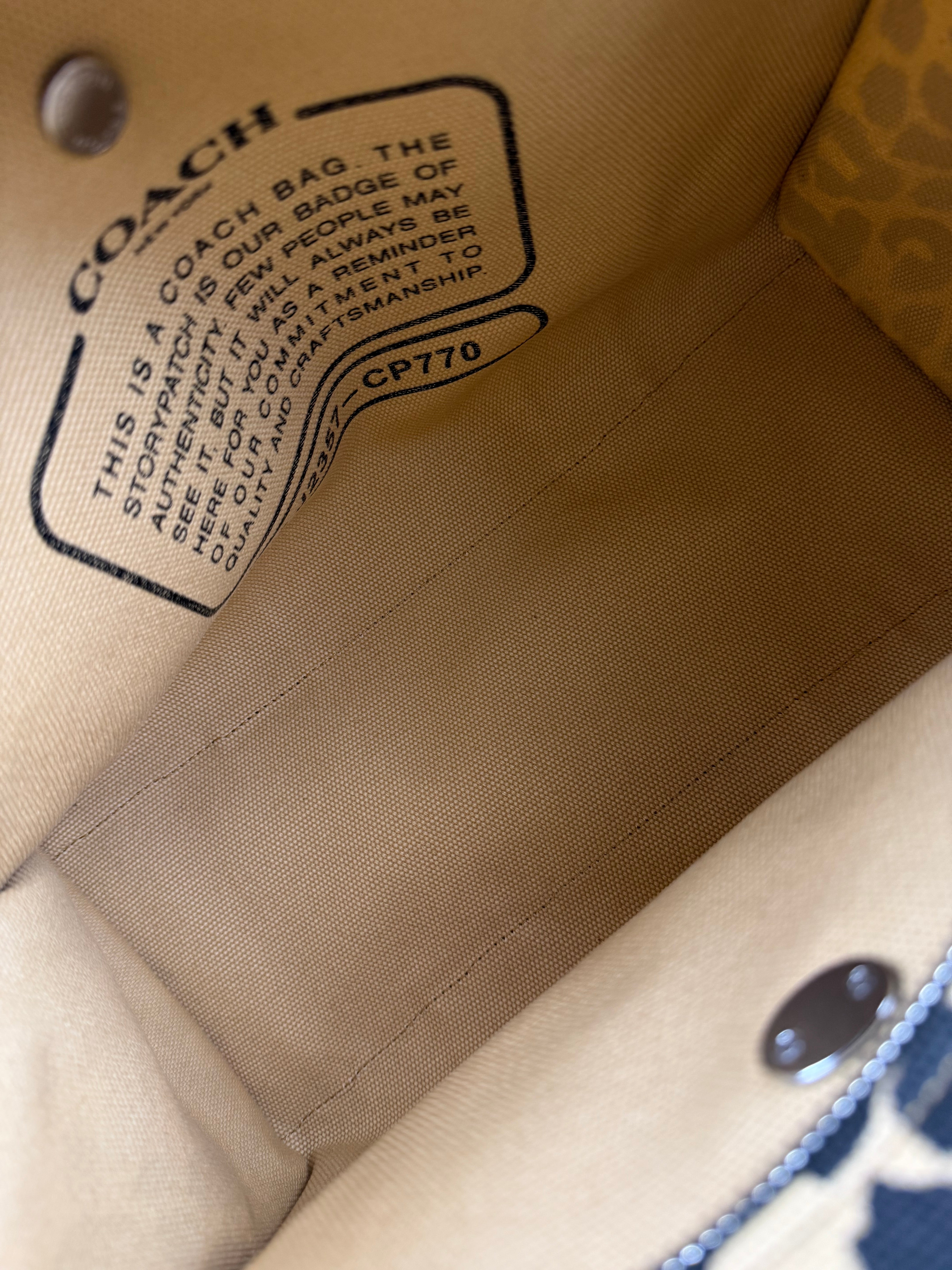 Coach Cheetah Print Tote Bag