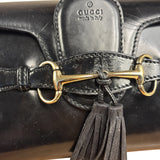 Gucci Black Leather Small Emily Chain Shoulder Bag