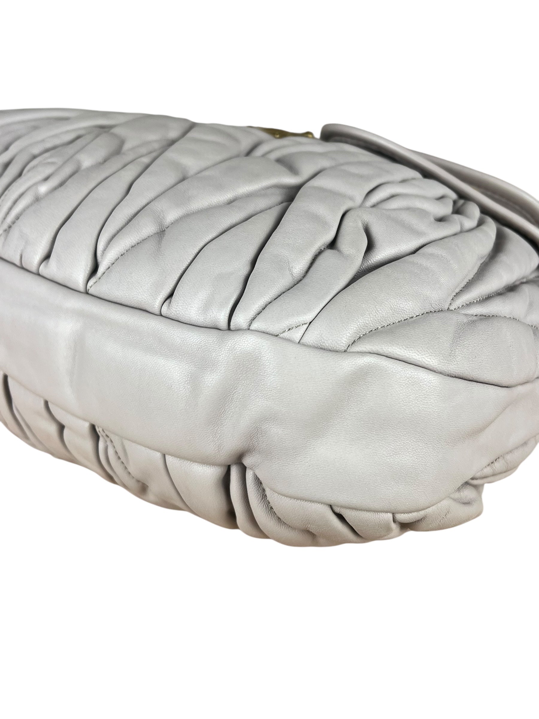 Miu Miu Lilac Nappa Leather Shoulder Bag