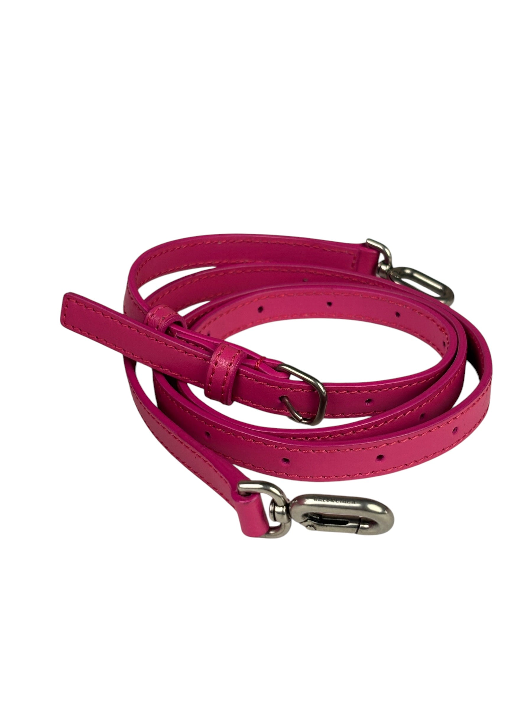 Balenciaga Pink Leather Hourglass Two-Way Bag