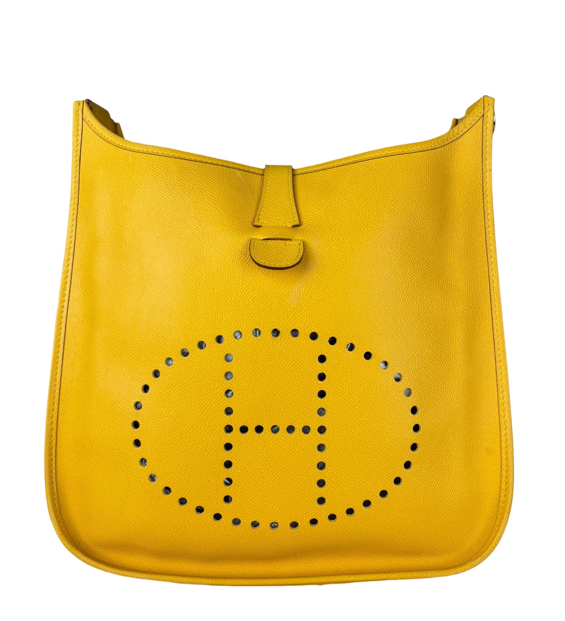Hermes Evelyne Taurillon Clemence Leather Shoulder Bag