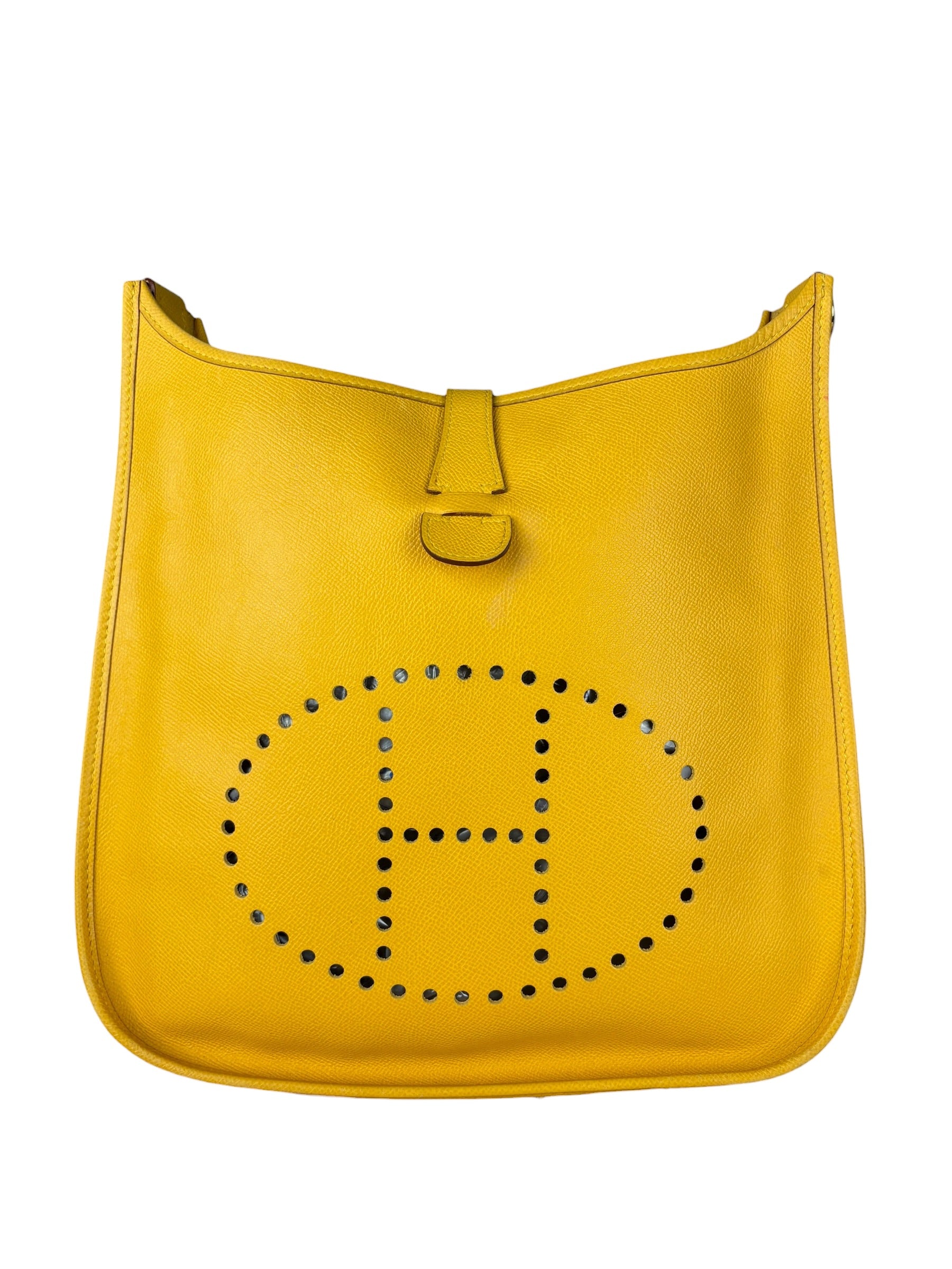 Hermes Evelyne Taurillon Clemence Leather Shoulder Bag