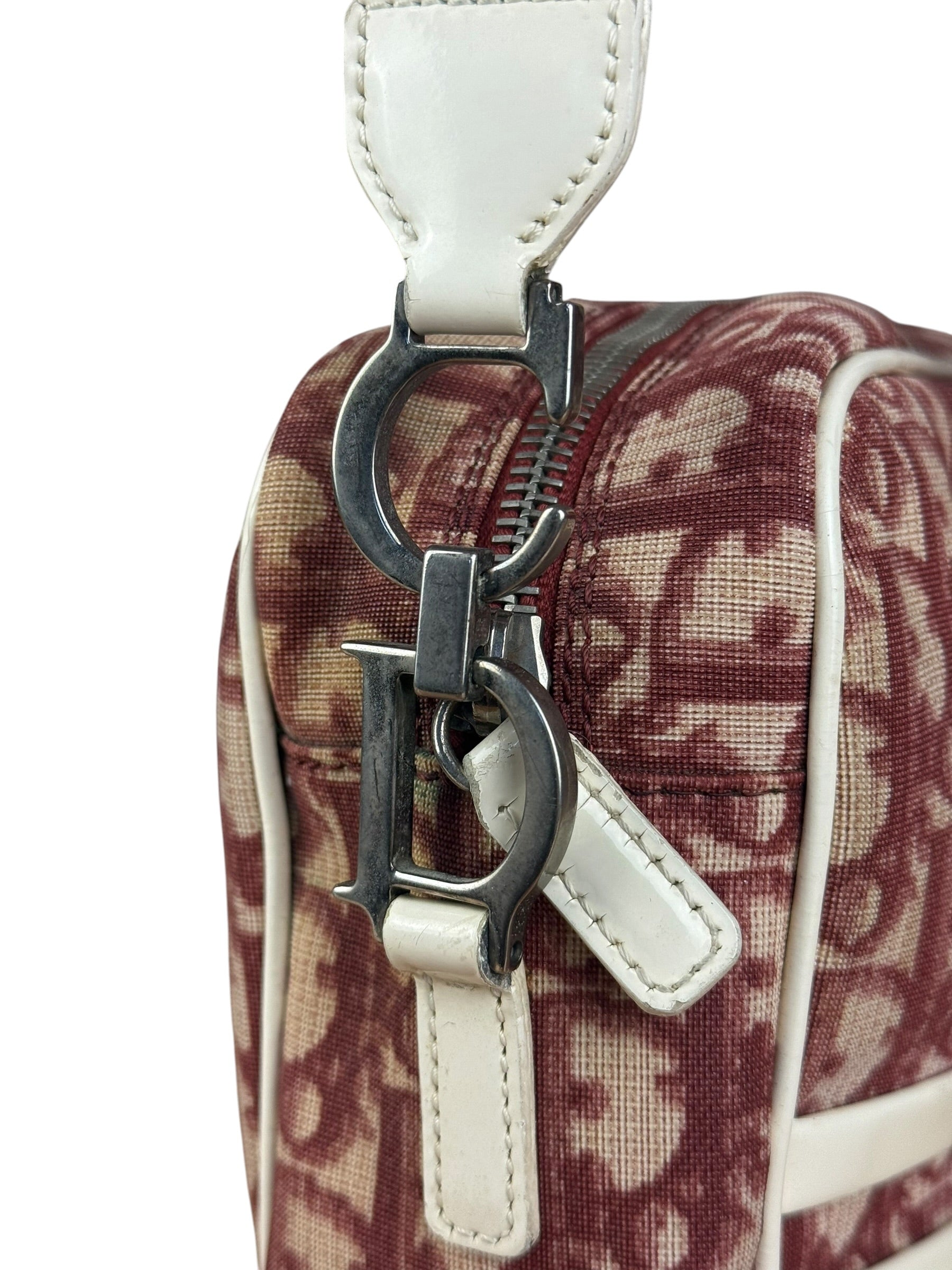 Christian Dior Vintage Red Oblique Trotter "2" Crossbody