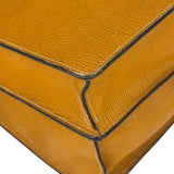 Salvatote Ferragamo Brown Leather Flap Briefcase