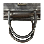 Prada Black Leather Tote Bag