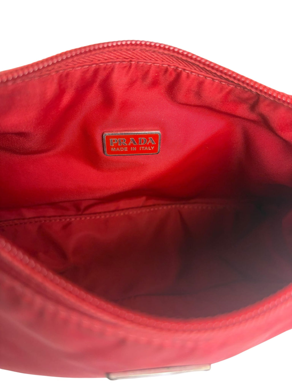 Prada Red Tessuto Nylon Pochette