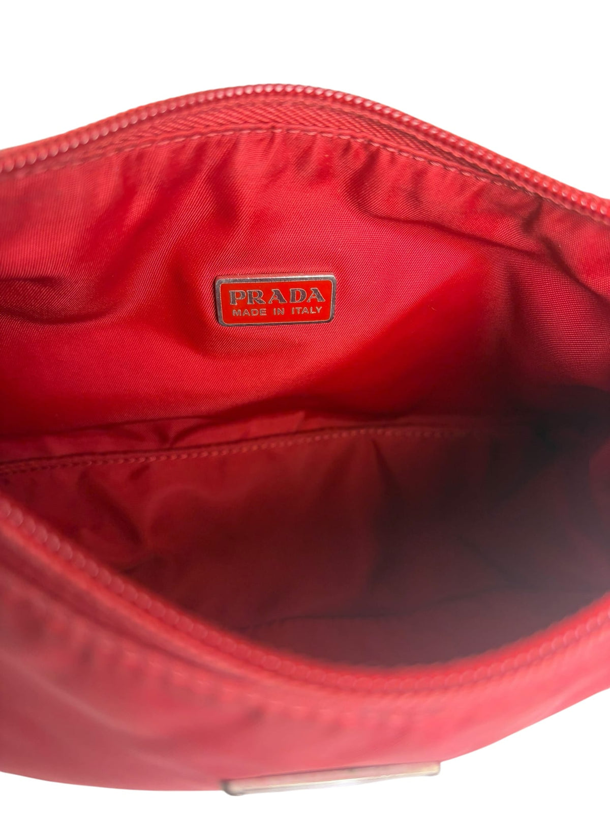 Prada Red Tessuto Nylon Pochette