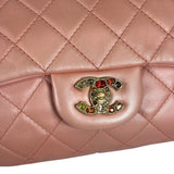 Chanel Pink Quilted Lambskin Precious Jewel Flap Bag 2010