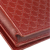 Gucci Red Micro GG Leather Crossbody Wallet