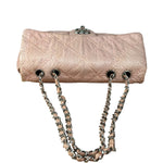 Chanel Pink Leather Small Unlimited Stitch Flap Shoulder Bag 1999