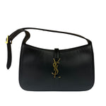 Yves Saint Laurent Black Leather Le 5 À 7 Hobo Bag