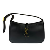Yves Saint Laurent Black Leather Le 5 À 7 Hobo Bag
