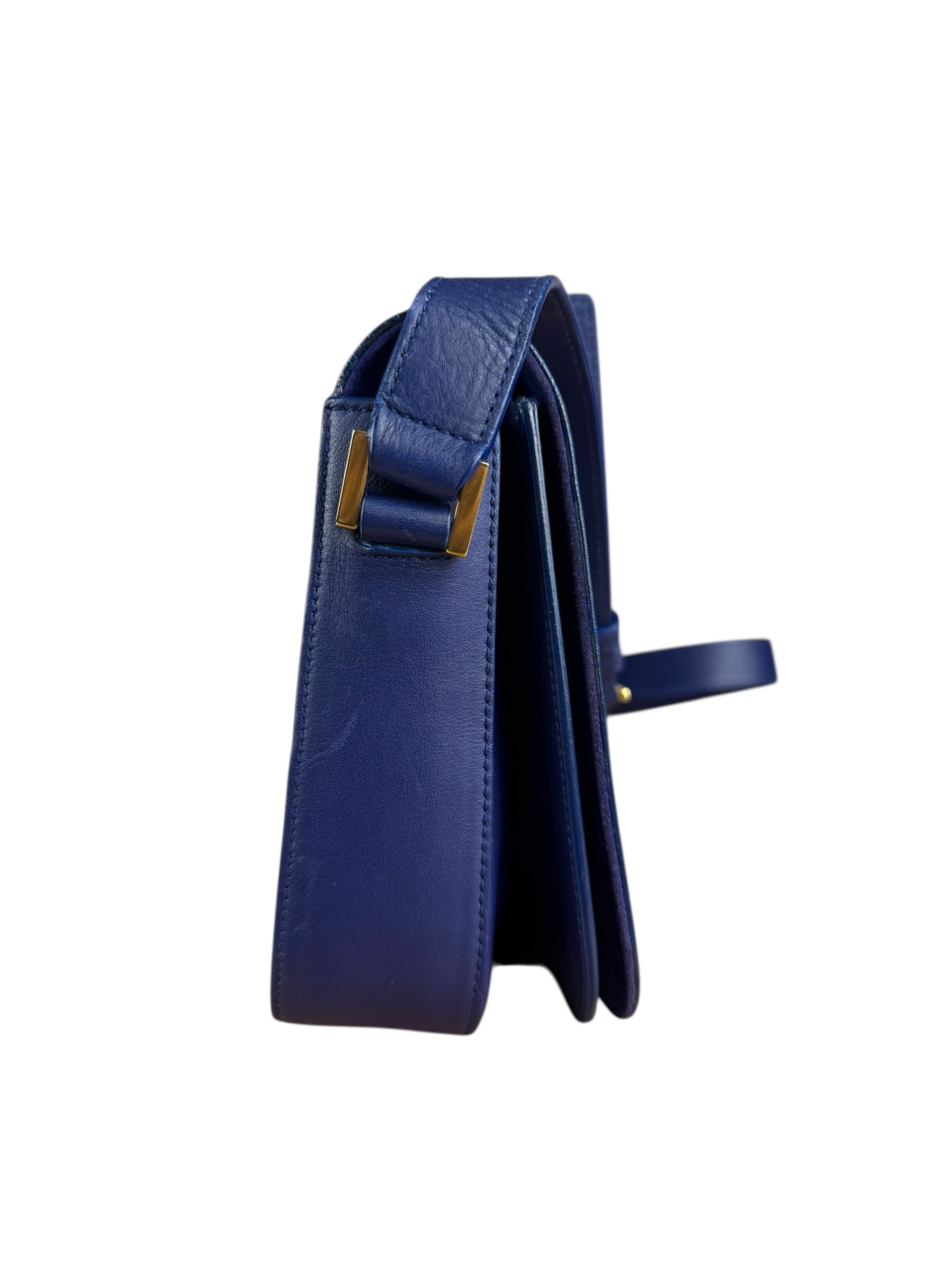 Saint Laurent Chyc Royal Blue Leather Crossbody