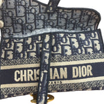 Christian Dior Oblique Slim Saddle Pouch