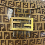Fendi Vintage FF Canvas PVC Baguette