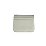 Balenciaga White Leather Cash Mini Wallet