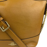 Coach Camel Leather Paxton Bucket Crossbody