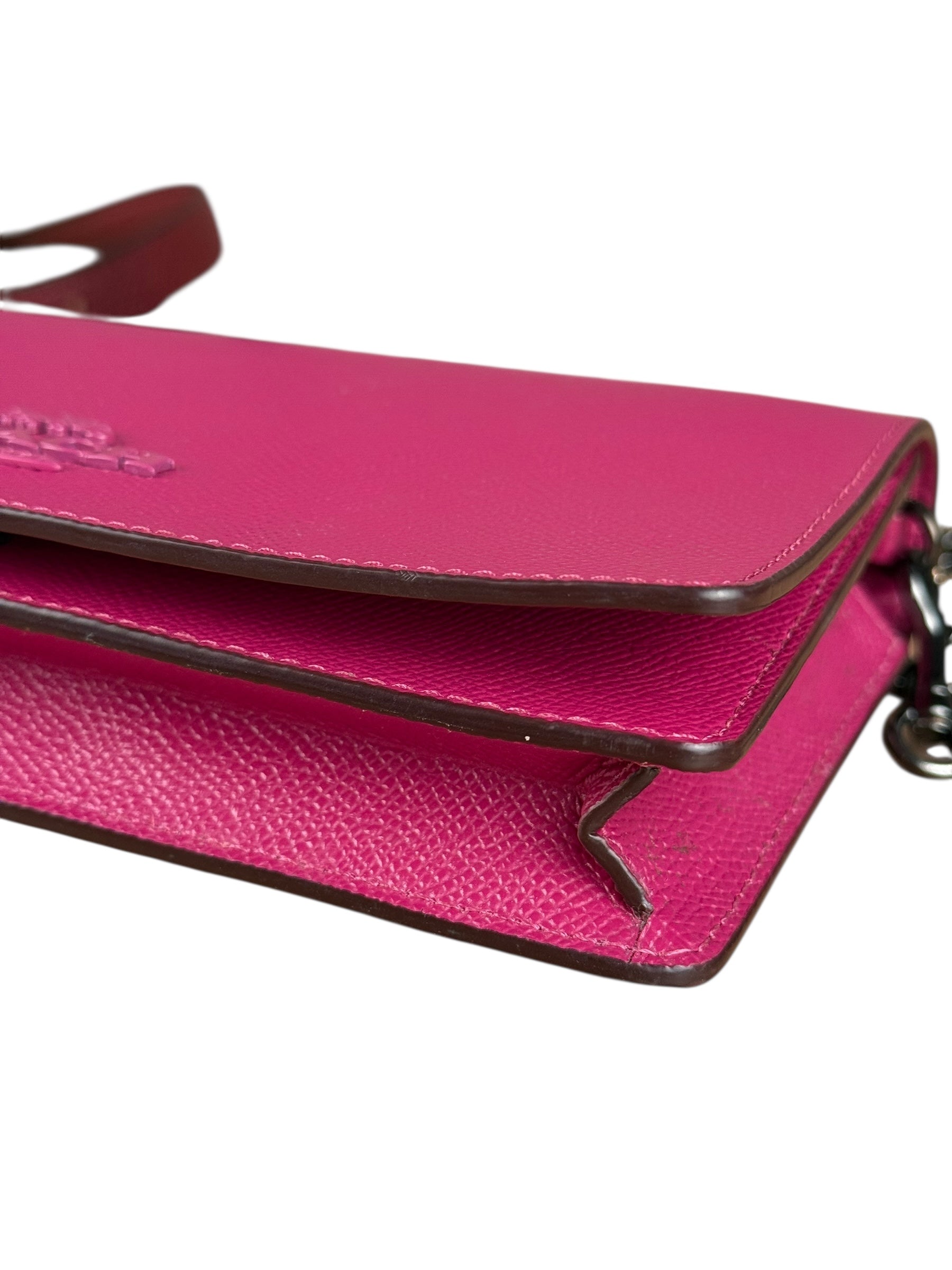 Coach Pink Hayden Foldover Crossbody Chain Bag