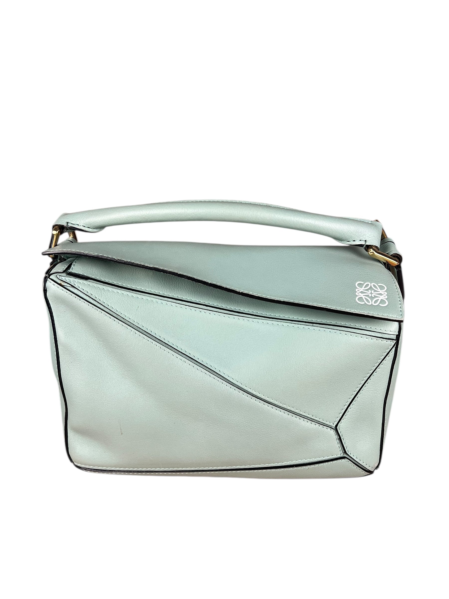 Loewe Green Medium Puzzle Bag
